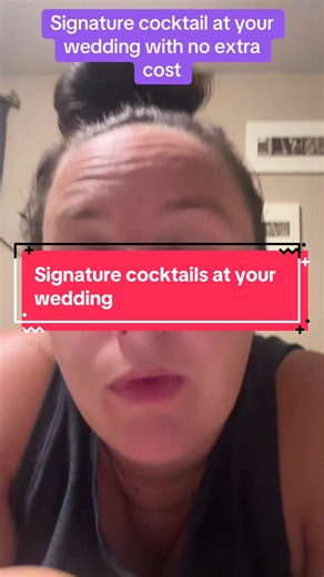 It’s a very easy tip, create a highlighted cocktail or a signature cocktail that is made up completely of items that are already on your open bar package and then you create a little sign! #weddinghottake #weddingopinion #weddingplanningtip #weddingtiktok #weddingvendor