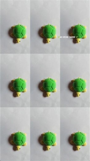 How to make cute turtle 🐢for kids 😍 #diy #trending #clayart #shorts #youtubeshorts #viral #ytshorts