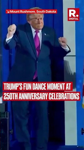 Trump Does a Little Dance at Mount Rushmore on America’s 250th Anniversary