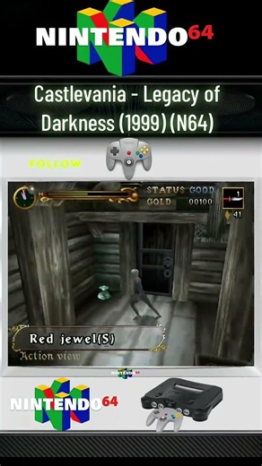 Castlevania legacy of darkness on the Nintendo 64.