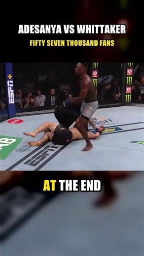 Adesanya vs Whittaker: the record crowd knockout #Shorts