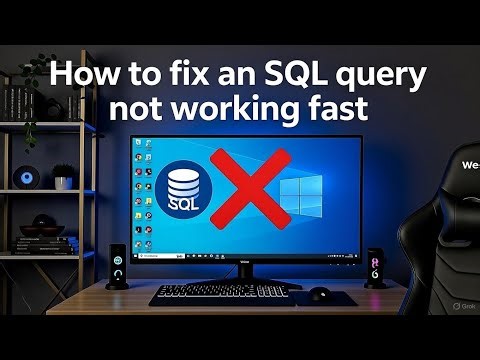 How to fix SQL insert query not working fast