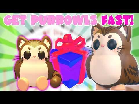 How to Get Purrowls FAST! | Adopt Me Pet Birthday Update Roblox | Riivv3r