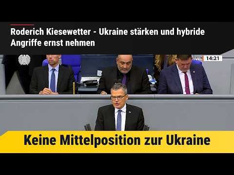 Roderich Kiesewetter - Ukraine stärken und hybride Angriffe ernst nehmen