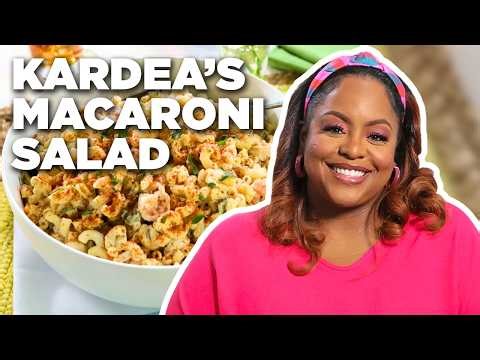 Kardea Brown's Macaroni Salad with Grilled Shrimp | Delicious Miss Brown | Food Network