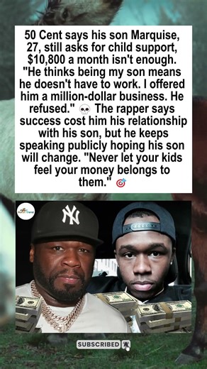 50 Cent Blasts 27-Year-Old Son: "Still Asking for Child Support?"😳💸 #shorts #foryou