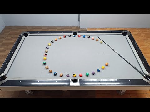 #2 | Letter C with 30 Balls (Horizontal) | One Shot Pool Challenge