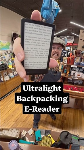 The Ultralight Backpacking E-Reader #outdoors #reading #books #hiking #gadgets