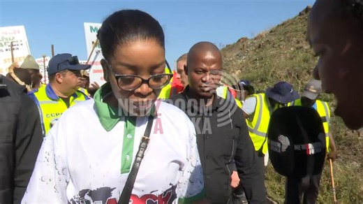 [WATCH] March and March leader Jacinta Ngobese-Zuma is leading the launch of their weekly Thursday marches in uMthwalume, KZN. She tells @SilethiweNdlovu that this is a reminder to the government that their concerns still stand. #Newzroom405