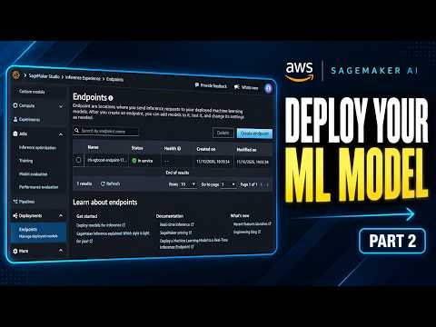 AWS SageMaker AI Tutorial for Beginners | Deploy Your First ML Model | Part 2