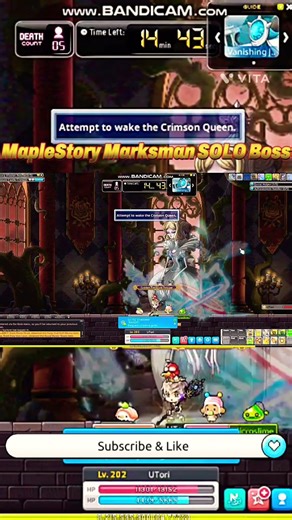 MAPLESTORY N Marksman Takes Down Chaos Crimson Queen Solo