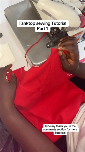 Tanktop sewing tutorial: unisex tanktop sewing process (Part 1)