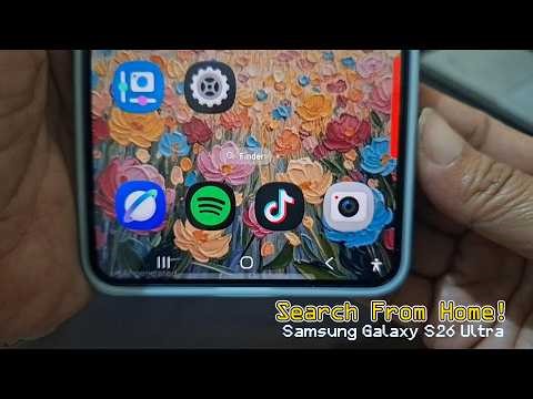 How to Add a Quick Search Button to the Home Screen on Samsung Galaxy S26 Ultra