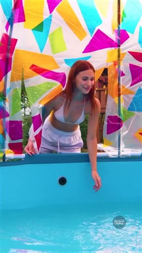Chill Out in Style: Your DIY Pool Dome Adventure! 🌞 #CreativePool #SummerFun