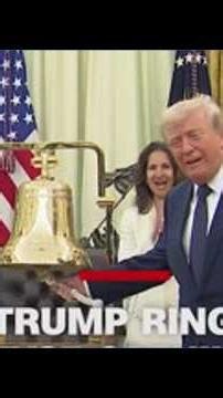 Trump rings opening bell from Oval Office