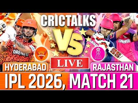 Live: RR vs SRH Live Match Today, IPL 2026 Live Cricket Score & Commentary, Rajasthan vs Hyderabad