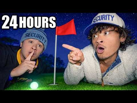 24 HOUR OVERNIGHT CHALLENGE on GOLF COURSE *CAUGHT*
