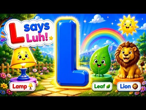 🅻 Learn Letter L & Phonics for Kids | L says Luh | Lamp 💡 Lake 🏞️ Leaf 🍃 | ABC Shorts ⭐