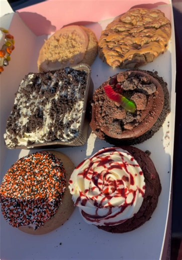 Crumbl’s Halloween Cookies Themed Lineup!🎃 A lot of Crumbl locations are closing so we’re stepping in to save the company.. #crumbl #crumblcookies #review #mukbang #fyp
