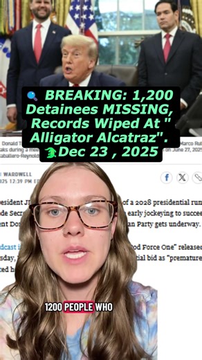 🔍 BREAKING: 1,200 Detainees MISSING, Records Wiped At