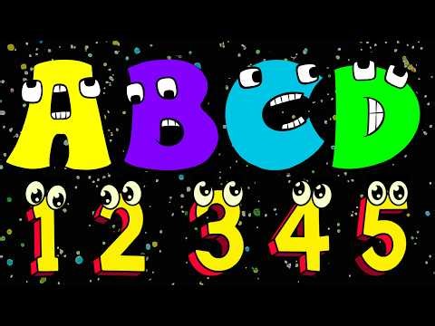ABCD & 123 Kids Rhymes | Alphabet and Numbers Song for Kids | Fun Learning Video