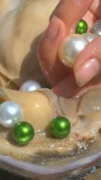 【HDR】Hill girl finds giant clam with stunning pearls in river #pearl