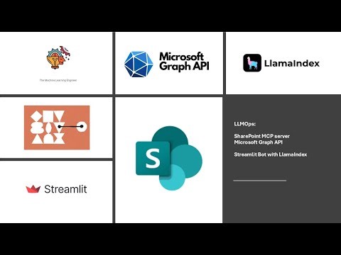 LLMOps: SharePoint MCP server with Microsoft Graph API. LLamaIdex Bot #machinelearning #datascience