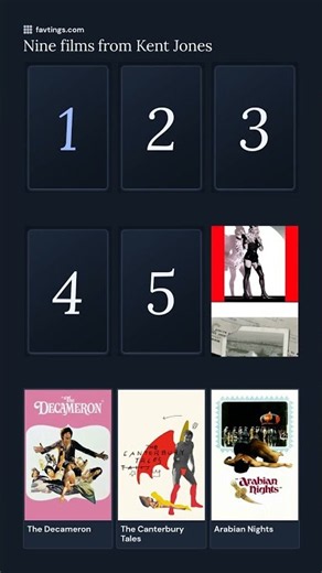 Nine films from Kent Jones / Criterion