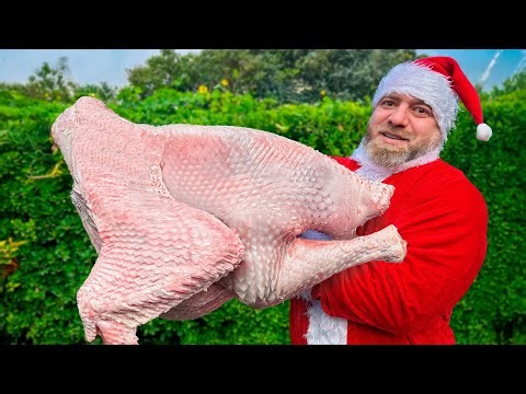 The JUICIEST New Year Turkey Ever 🦃🔥 Cozy Winter Village Cooking