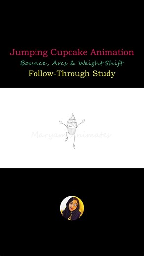 2D Jumping Cycle Animation | Bounce, Arcs & Weight Shift | Maryam Animates