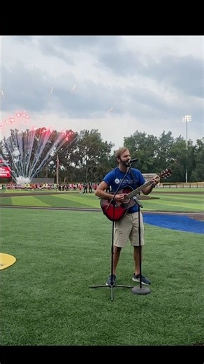 Singing the National Anthem on Catholic Night