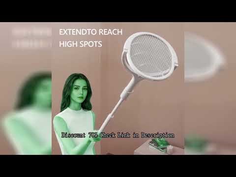 Powerful Electric Fly Swatter Bug Zapper Racket with Safety Mesh Protection for Mosquito Control