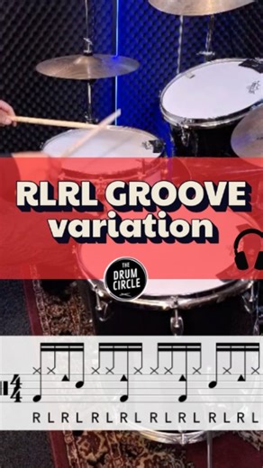 Here's an example of how to make a simple RLRL pattern sound amazing! Just by moving your hands to different drums, you can unlock endless variations. The easiest way to sound creative and spice up your grooves! #drumming Drum notation by @beatnoteapp | The Drum Circle