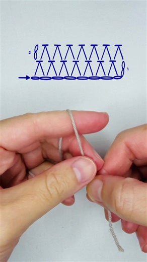 Point de double demi-bride au crochet 🧶 #crochet #crochetersoftiktok #crochettutorial #crochetpattern #faitmain
