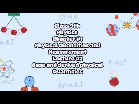 Class 9th Physics Chap #1Physical Quantities and Measurement Lec #2Base&derived physical Quantities