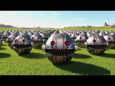 ROBOT PACMAN VS PACMAN VS CARTOON CAT VS MONSTER PACMAN