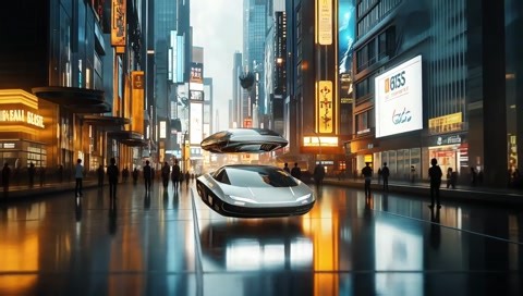 #ИИ - This Is What The Future City Will Look Like In 2070 - AI Generated Mind Blowing! (2025) (Cosmic Echo)