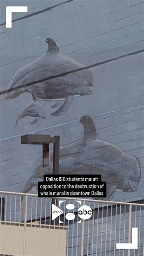 Dallas ISD students mount opposition to the destruction of whale mural in downtown Dallas