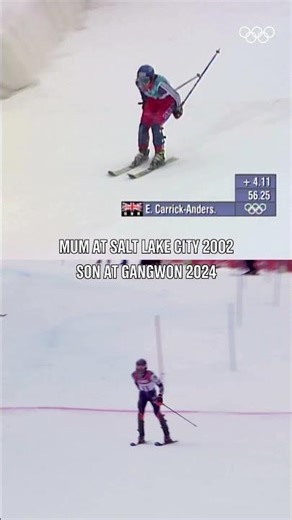 Mother and son, 22 years apart. ❤️ Emma Carrick-Anderson and Zak Carrick-Smith at the #Olympics