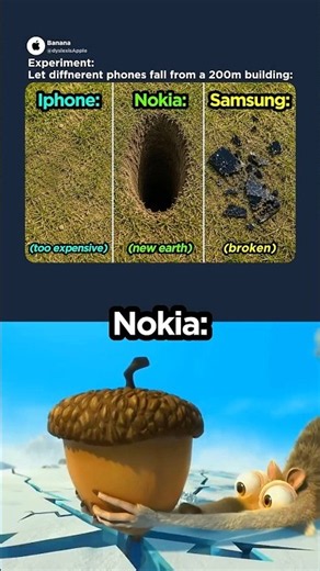 Nokia fell through the whole world 😭🌍