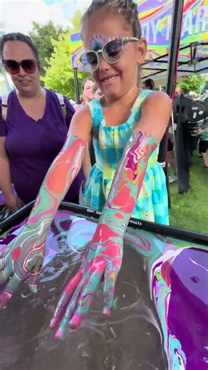 Body Marbling Paint Dip by BLVisuals at Return to the River Festival 143