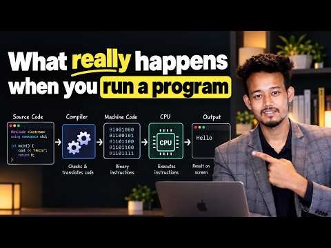 What REALLY Happens When You Run Code? 🤯 | Compiler, CPU & RAM Explained