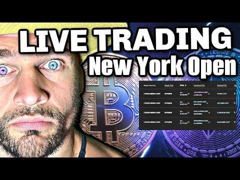 Live Bitcoin LONG Trade! 100k PROFITS! Most IMPORTANT NY Open in 4 YEARS!!!!!!!