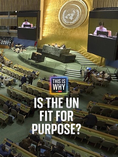Is the UN fit for purpose? Or is it time to rethink the whole system? Listener Bernie has been in touch with #ThisIsWhy to ask about the organisation’s future - where will it go next? Sky’s Niall Paterson and Dominic Waghorn discuss 🎧Listen wherever you get your podcasts🔗 #UN #Thisiswhy