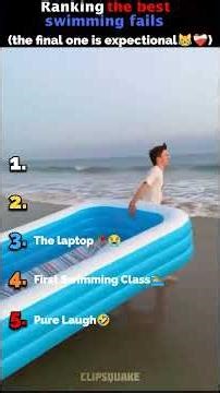 Ranking the best swimming fails😂😂 #viral #ranking
