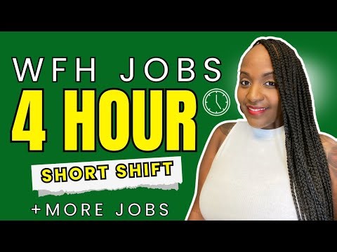 ✅ 4 Hour SHORT Shift - Part Time | Work From Home Jobs 2026