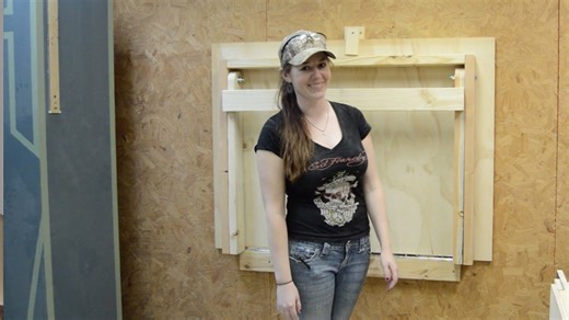 Build a fold-down workbench that saves space