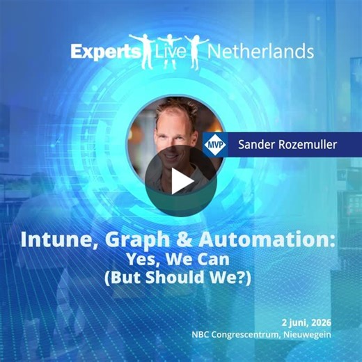 #intune #graphapi #automation #msp | Sander Rozemuller