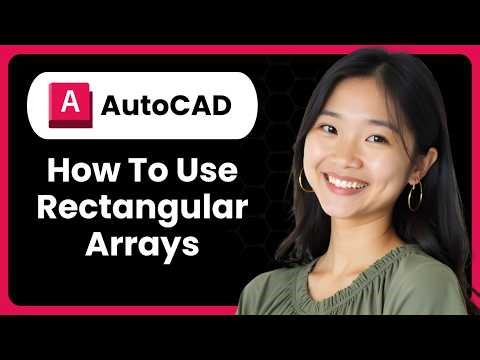 How To Use Rectangular Arrays In AutoCAD (Array Command Tutorial)