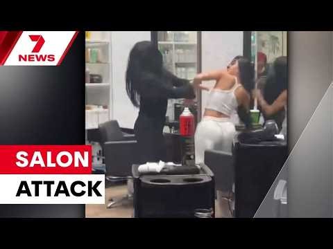 Sydney influencer charged over Bankstown salon brawl | 7NEWS